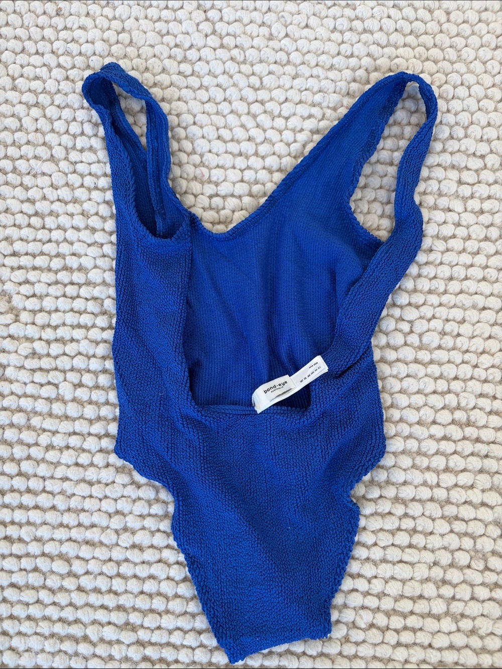 bond-eye Royal Blue Textured One-Piece Swimsuit - Picture 2 of 2